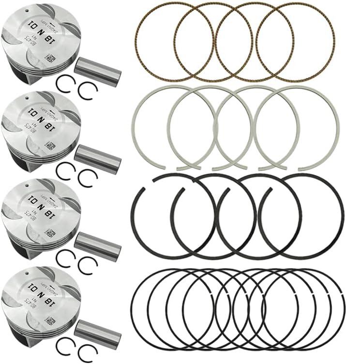 UINIEBOOM STD Engine Piston w/Rings Kit, 55567934 25192330 55576441 623597 Replacement Pistons Compatible with Chevy Sonic Cruze Limited 1.8L 2011-2018 - Image 2